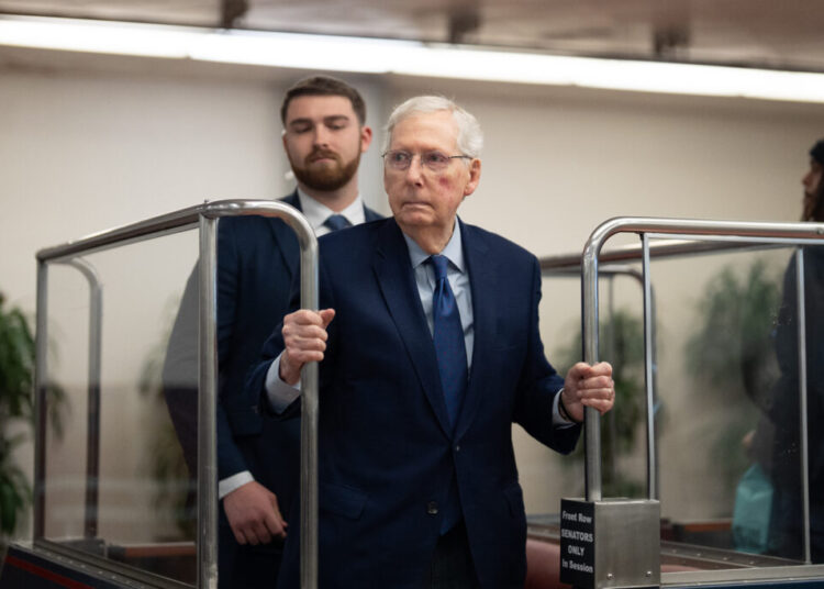 Mitch McConnell is taking a beating in the race to replace him