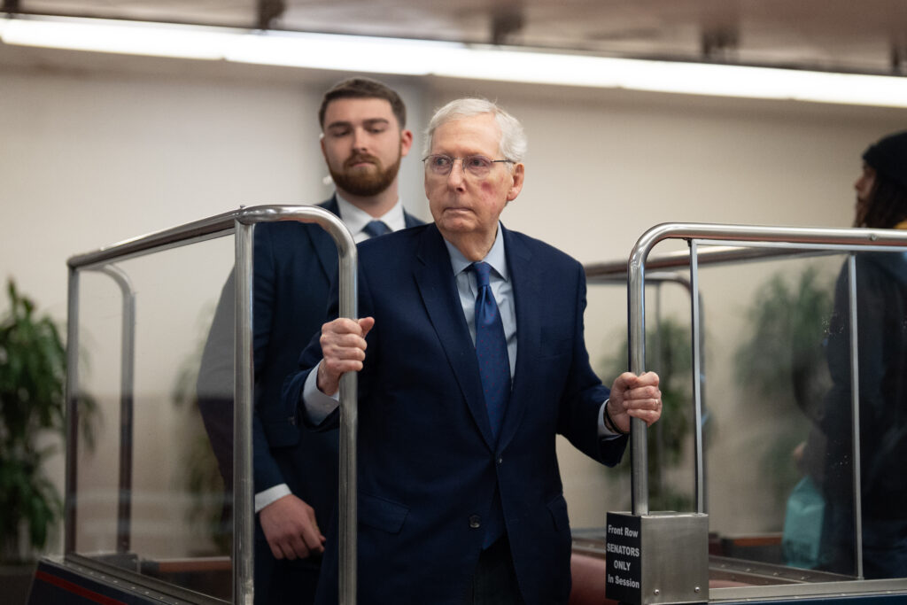 Mitch McConnell is taking a beating in the race to replace him
