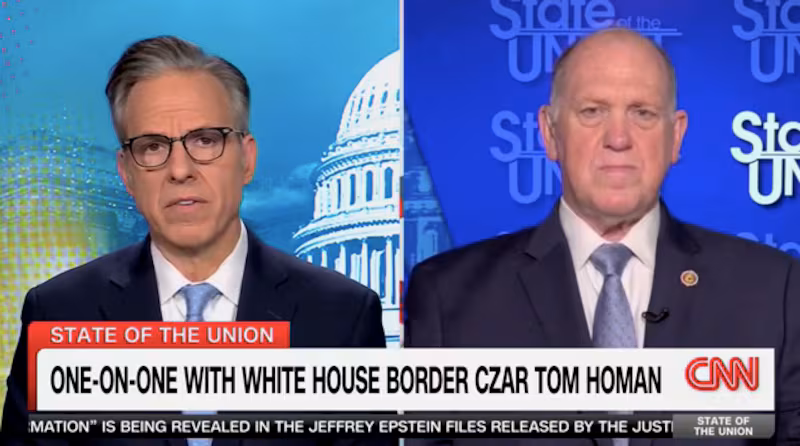Tom Homan on State of the Union with Jake Tapper