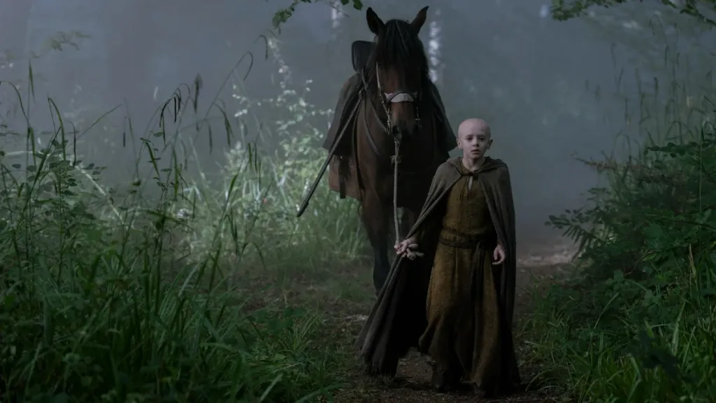 Dexter Sol Ansell as Egg/Aegon V Targaryen in “A Knight of the Seven Kingdoms” Season 1, Episode 3 (Steffan Hill/HBO)