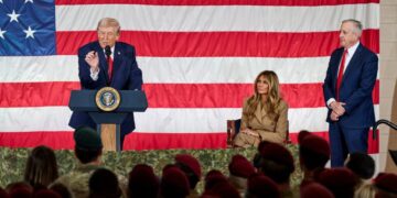 Trump Is Frequently Giving Campaign-Style Speeches To Troops In His Second Term