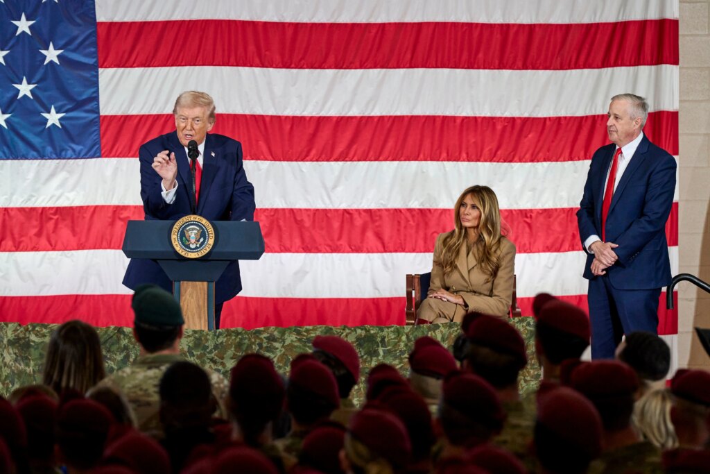Trump Is Frequently Giving Campaign-Style Speeches To Troops In His Second Term