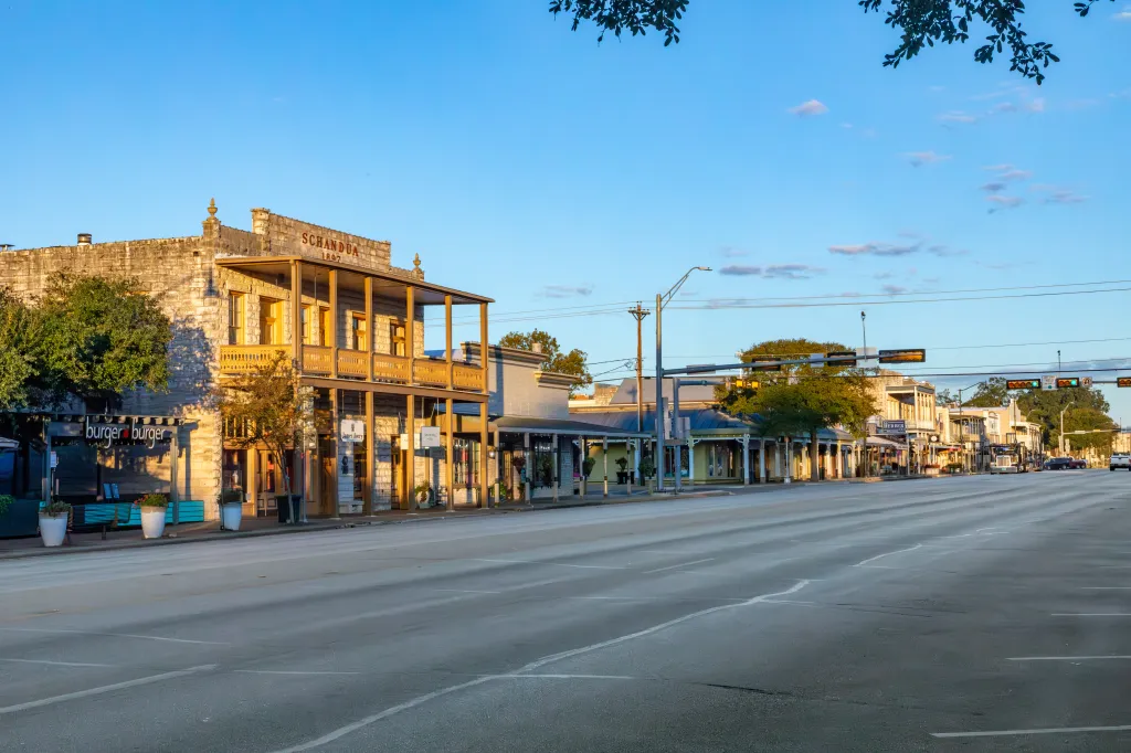 Main Street in Fredericksburg, Texas, named the most welcoming destination in the US.