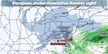 Watching D.C.-area snow threat Sunday as models wrestle with details