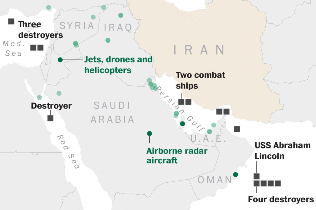 Trump appears ready to attack Iran as U.S. strike force takes shape