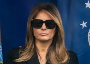 Melania Makes Bizarre Fashion Choice in the Dark Departing Air Force One