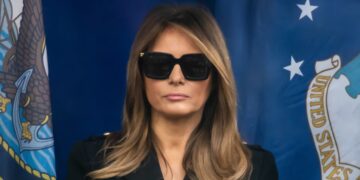 Melania Makes Bizarre Fashion Choice in the Dark Departing Air Force One
