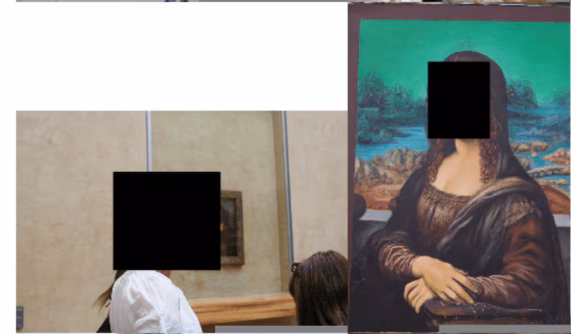 Redacted Images from the Epstein files include that of the Mona Lisa