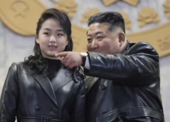Kim Jong Un and His Teen Daughter Dress Up in Leather for War Flex