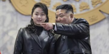 Kim Jong Un and His Teen Daughter Dress Up in Leather for War Flex