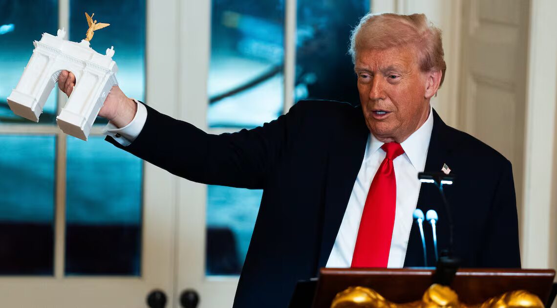 Trump’s Monstrous ‘Arc de Trump’ Triggers Terrifying Flight Fears