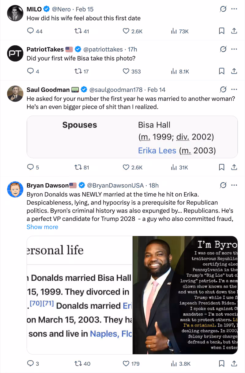 The Daniels' romantic public message backfired spectacularly.