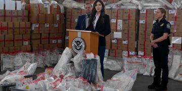 ICE Barbie’s Bonkers Drugs Press Conference Drowned Out by Protesters