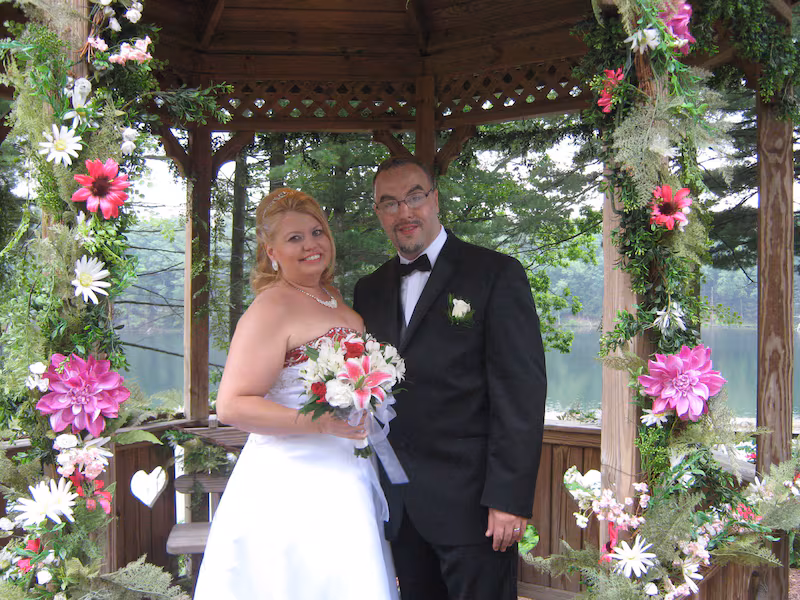 Sandra Hafraoui and Abdellatif Hafraoui seen on their wedding day.