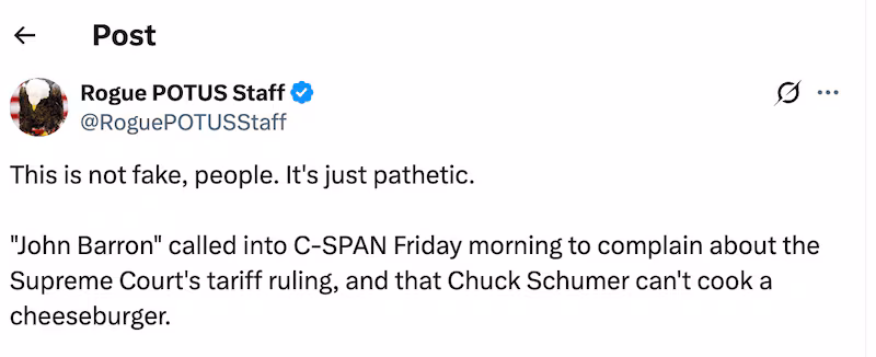 The clip went viral, with many of Trump’s critics floored over what they asserted was the president’s voice on daytime television.