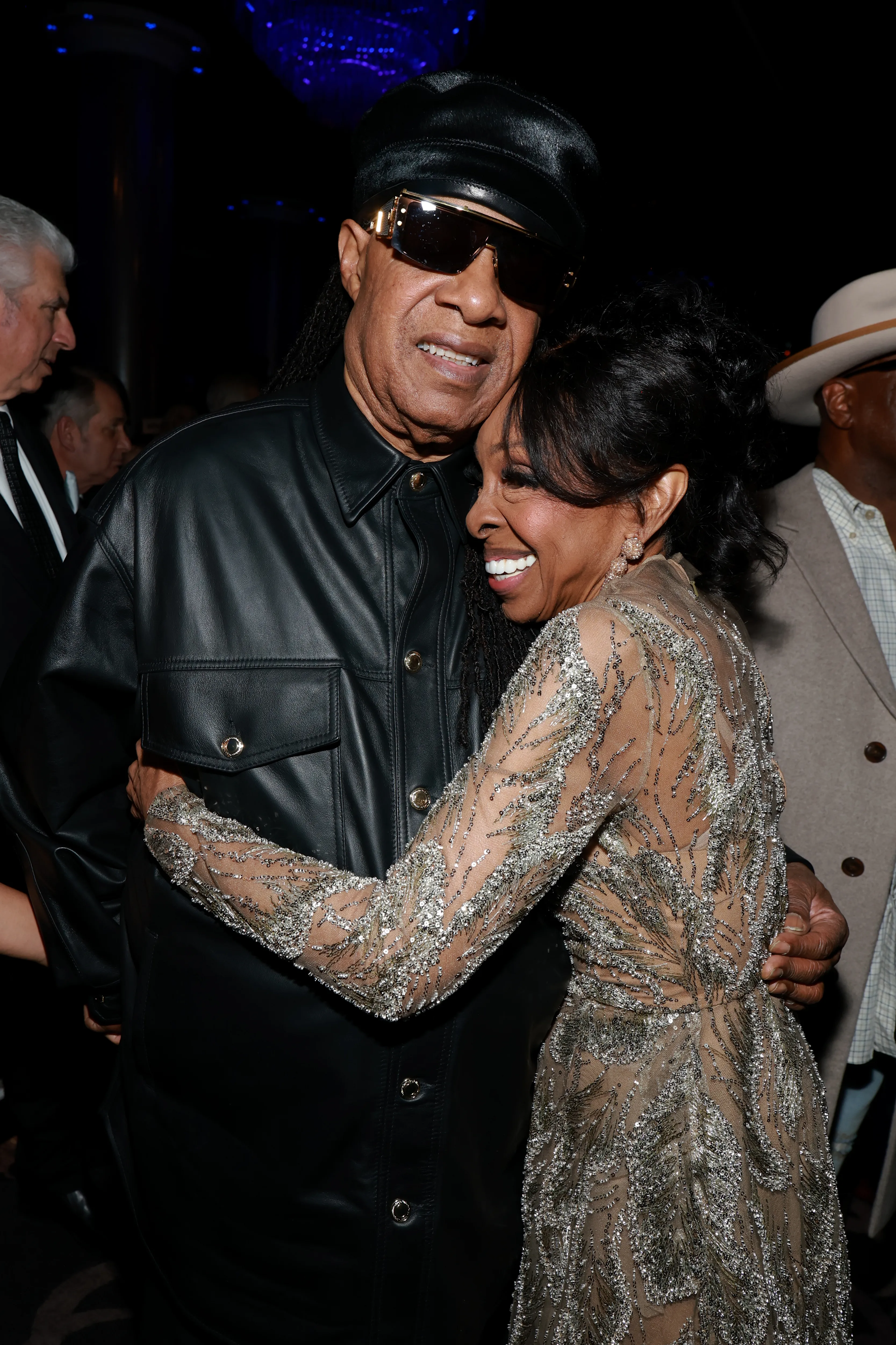 Stevie Wonder and Gayle King attends the 68th GRAMMY Awards Pre-GRAMMY Gala 
