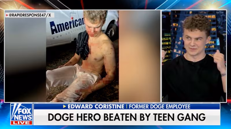 Edward "Big Balls" Coristine on Jesse Watters Primetime.