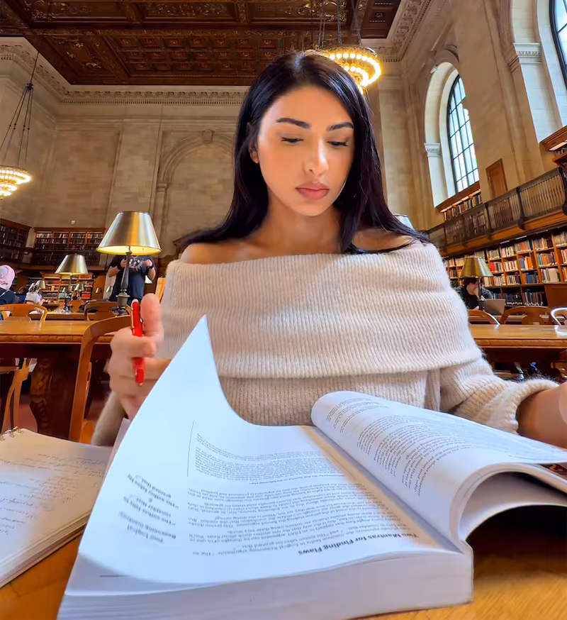 Ellie Aghayeva posts studying tips and tricks, and other school-related content on her social media accounts.