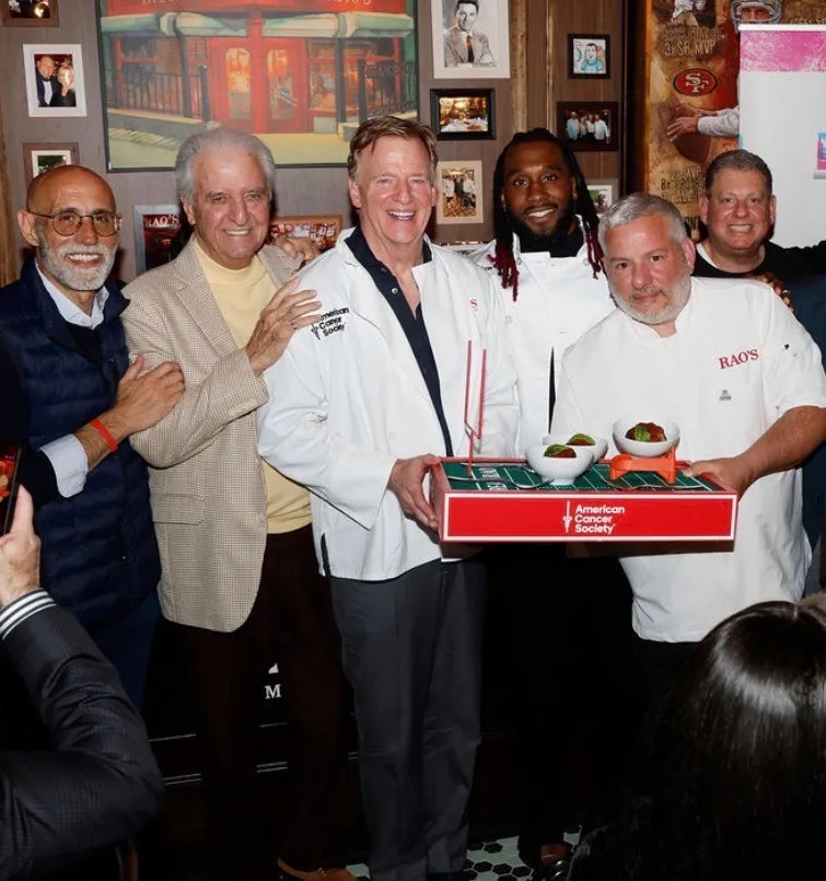 The pop-up was a replica of Rao’s — the famed red sauce restaurant in NYC — and the night was hosted by NFL legend Joe Montana.