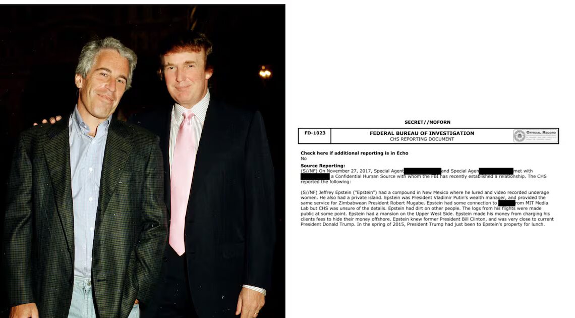 FBI Source Claimed Trump Visited Epstein’s Home Just Before Announcing Presidential Run