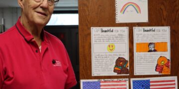 This longtime custodian retired, then signed up as a school volunteer