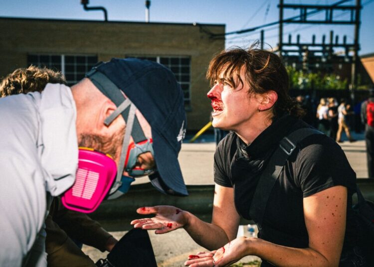 Want to sue ICE for a bloody nose or broken fence? It’s an uphill battle.