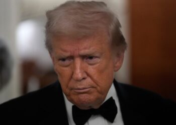 Trump tries humor, gets some silence at black-tie dinner with ‘people I hate’