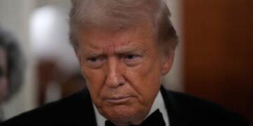 Trump tries humor, gets some silence at black-tie dinner with ‘people I hate’