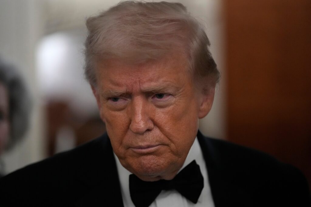 Trump tries humor, gets some silence at black-tie dinner with ‘people I hate’