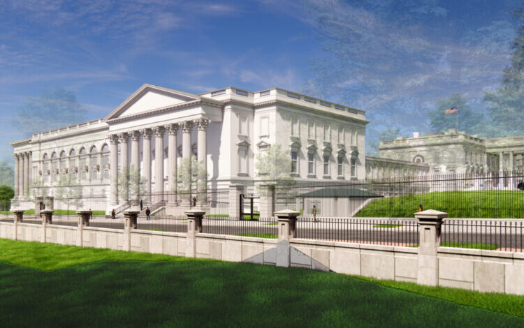 Trump digs in on ballroom size, saying height will match that of White House