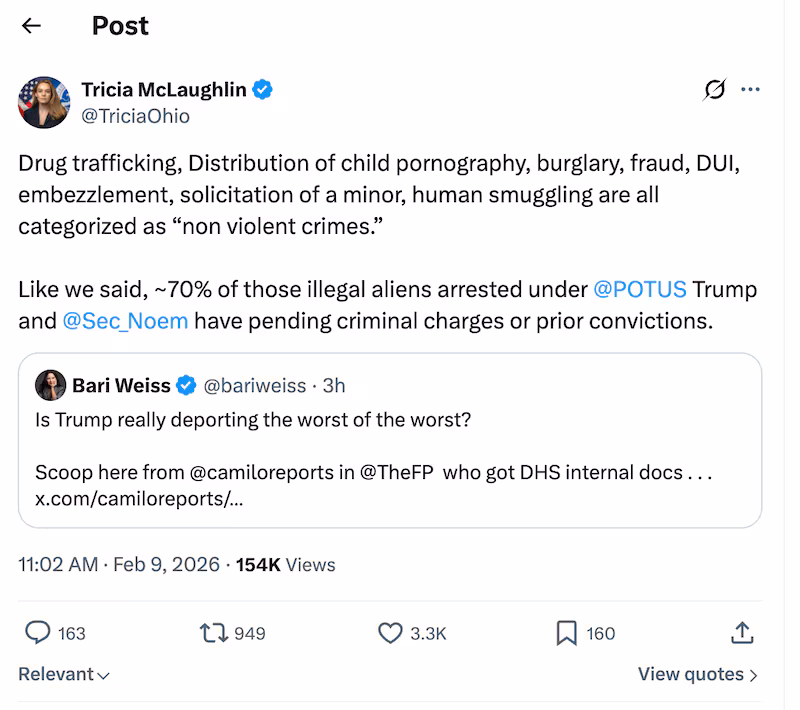 The MAGA-curious editor-in-chief of CBS clashed with ICE Barbie's mouthpiece on X.