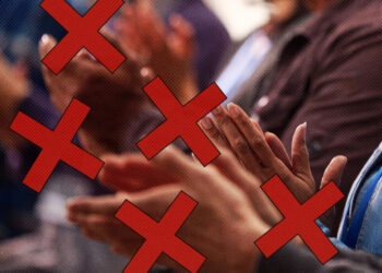 A mayor ordered no clapping at a city meeting. Applause did not follow.