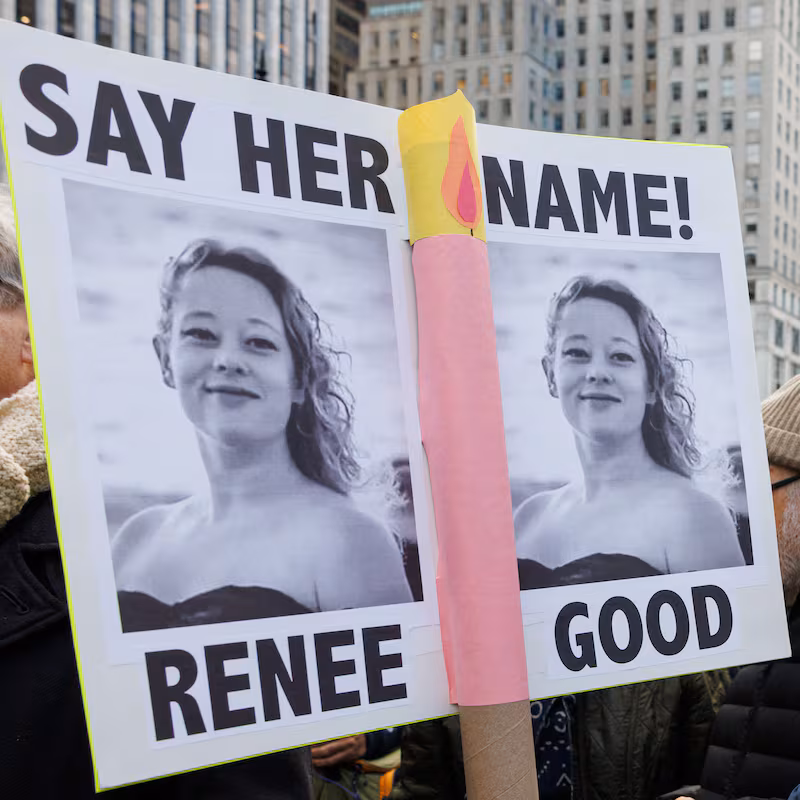 Thousands of people participate in a 'No Wars, No Kings, No ICE' protest against the policies of the Trump administration.