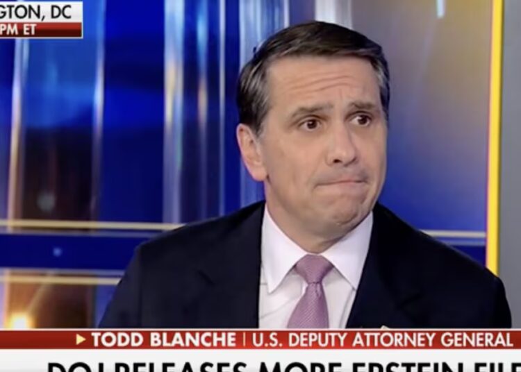 Trump’s DOJ Goon Gives Wild Excuse for Epstein’s Party Pals