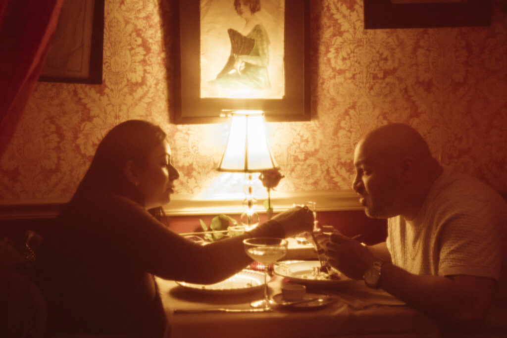 At a restaurant known for romance, the magic happens out of sight