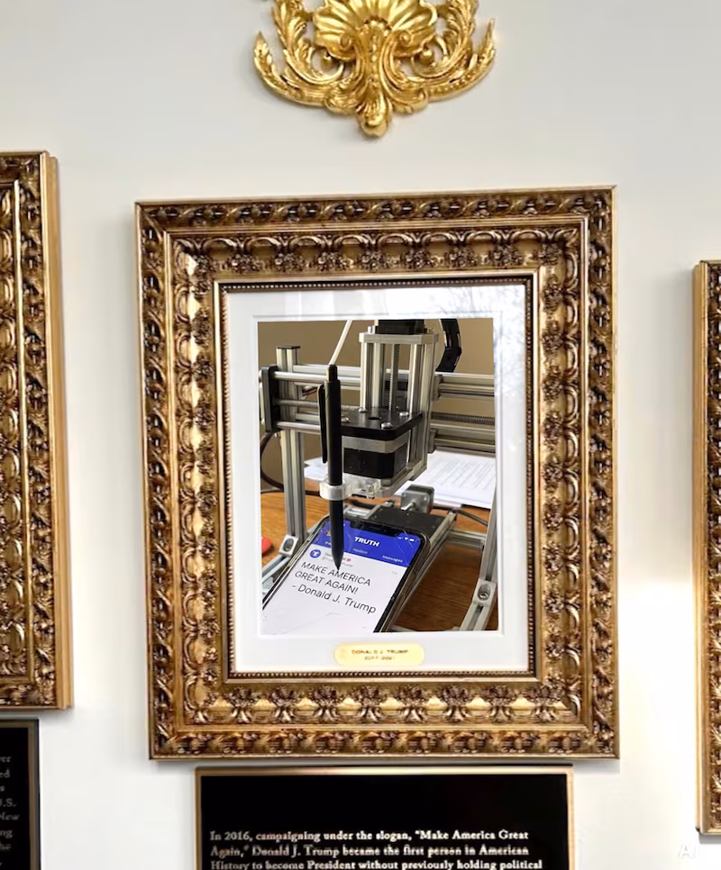 Gov. Gavin Newsom autopen tweet after the White House claimed Donald Trump wasn’t responsible for a racist social media post of Barack Obama and Michelle Obama.