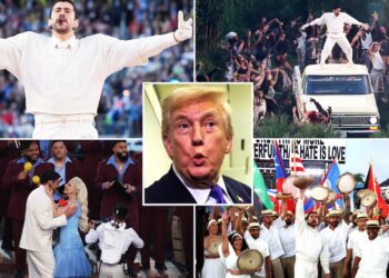 Hypocrite Trump Busted Showing Bad Bunny’s Show at His Own Super Bowl Party