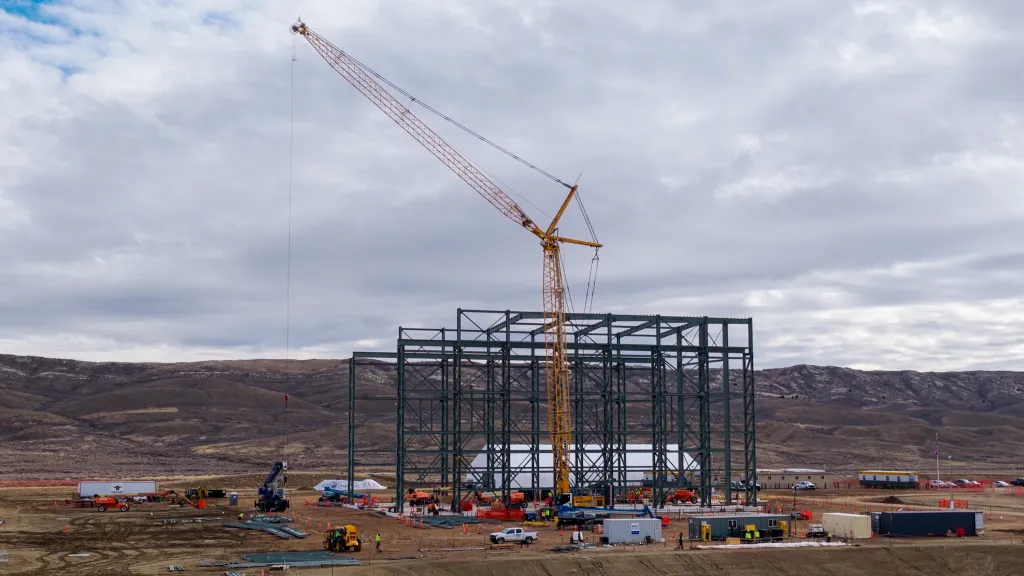 Construction is underway at TerraPower's Wyoming facilities.