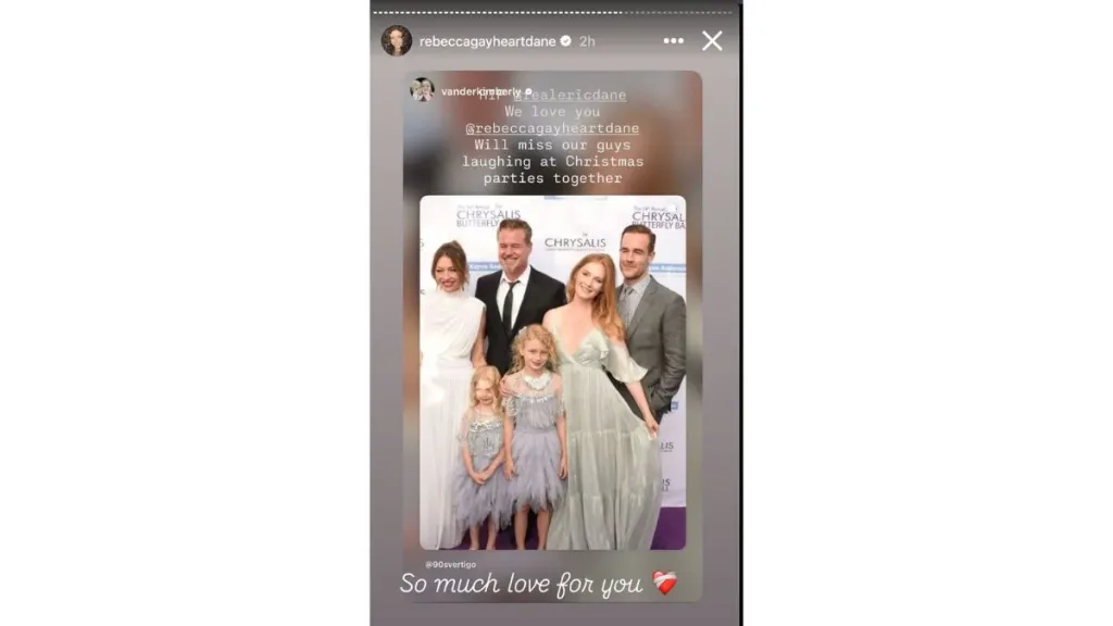 Screenshot from Rebecca Gayheart's Instagram Stories (Instagram/@rebeccagayheartdane)