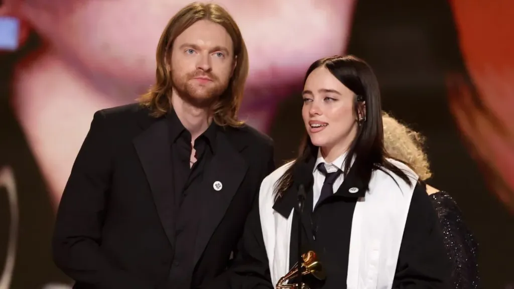 Billie Eilish and Finneas at the 2026 Grammy Awards (Getty Images)