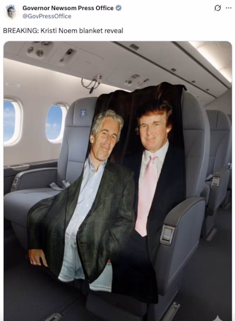 Gavin Newsom Press Office/X