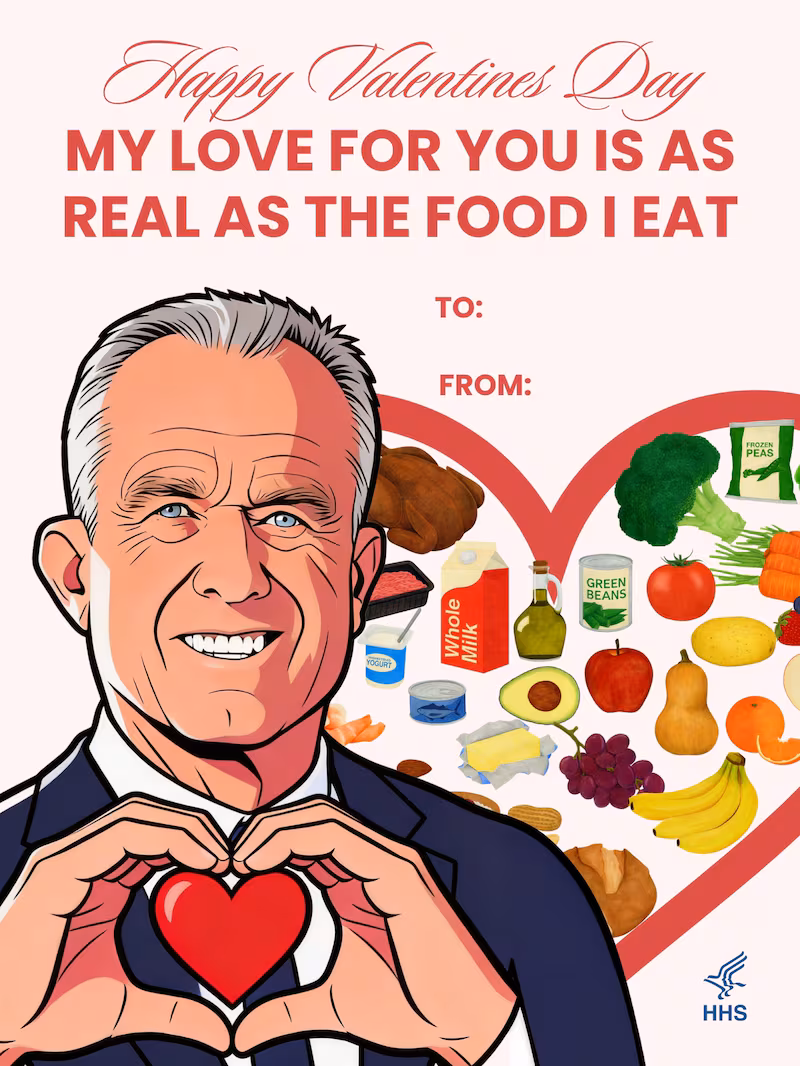 A Valentine's Day meme shared by RFK. Jr.