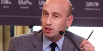 Stephen Miller Loses It at Kaitlan Collins Over SOTU Post