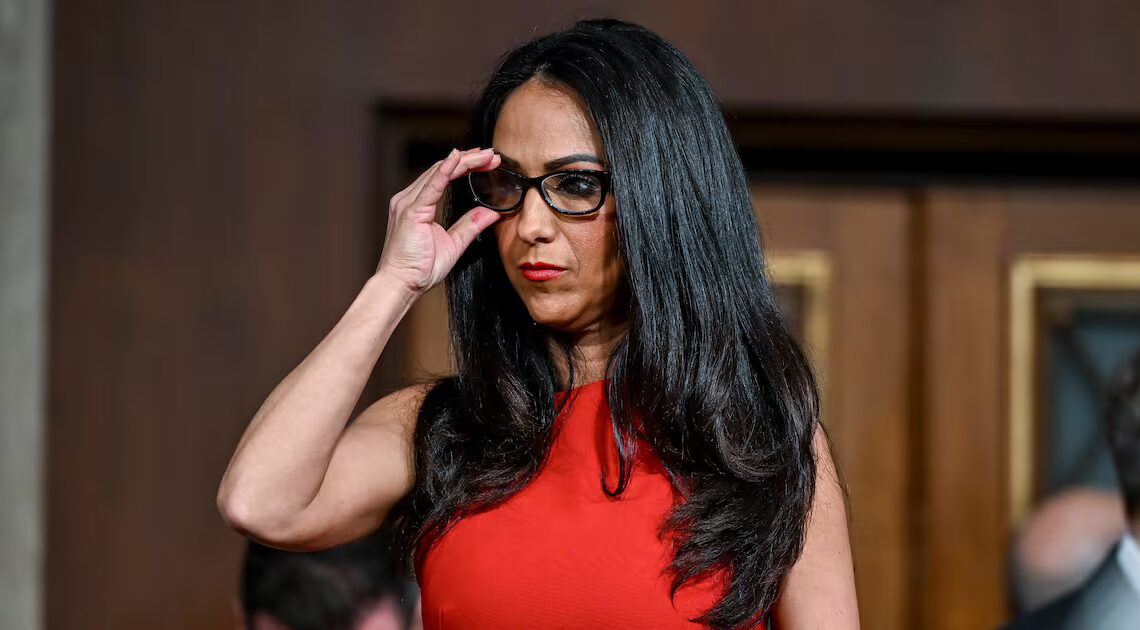 Boebert Falls While Leaving SOTU and Drags MAGA Rep Down With Her