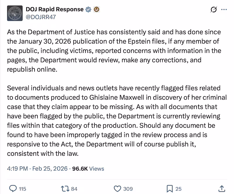 The Justice Department is accused of withholding documents about an allegation of Donald Trump sexually abusing a minor.