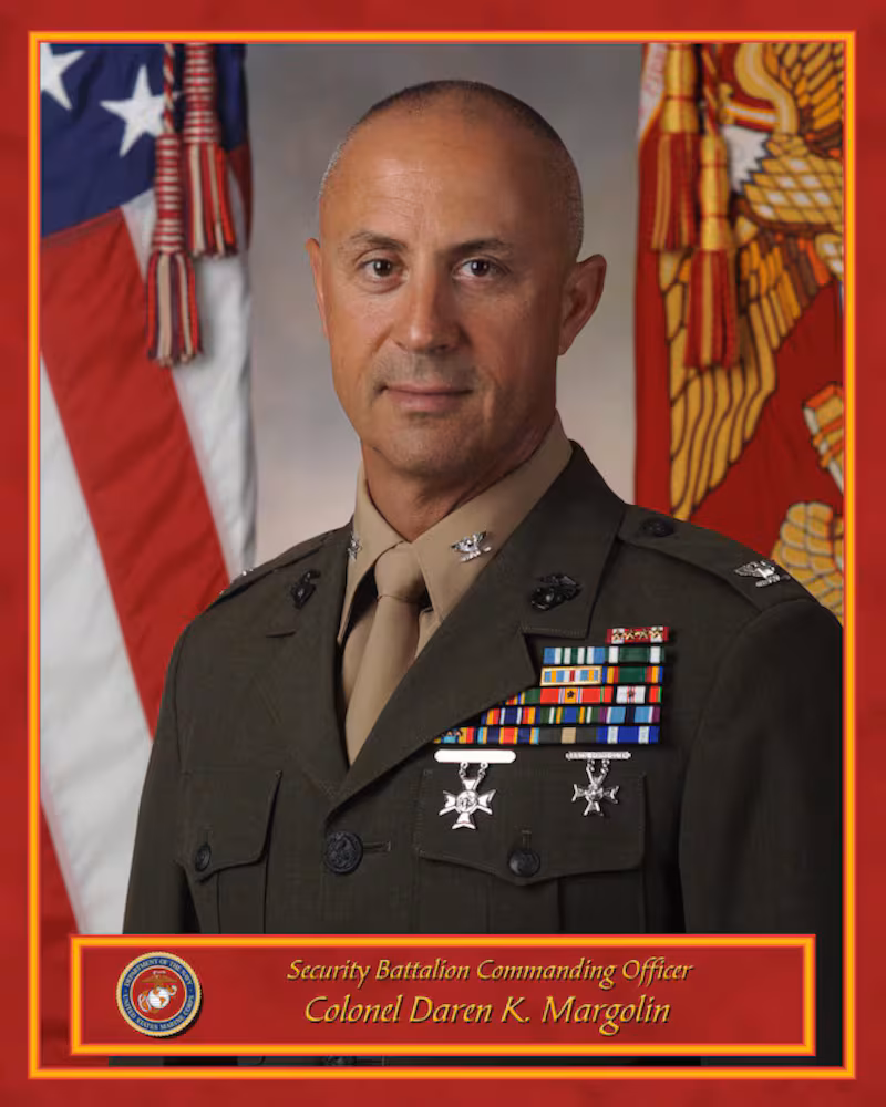 Headshot of Marine Corps Colonel Daren Margolin.