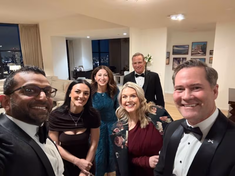 Wedding ready: Kash Patel in Manhattan, where he attended the Reschenthaler/Singman wedding with his girlfriend Alexis Wilkins, along with U.N. ambassador Mike Walz and his wife Julia Nesheiwathite, and White House press secretary Karoline Leavitt and her husband, Nicholas Riccio.