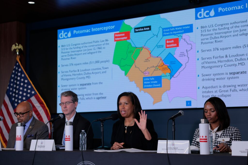 D.C. may soon lift water advisory as work continues after Potomac sewage spill
