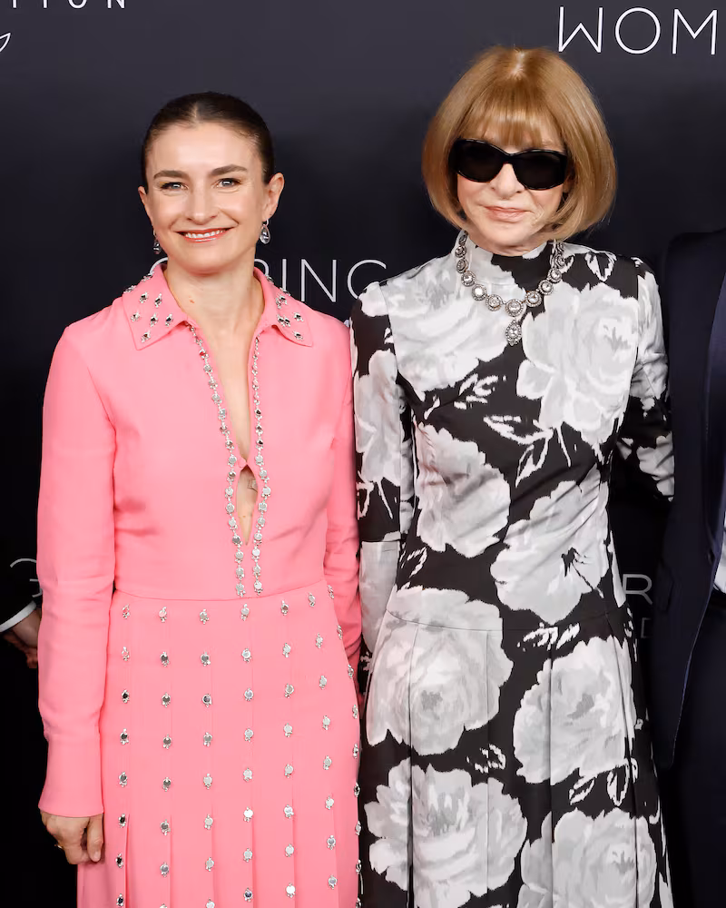 NEW YORK, NEW YORK - SEPTEMBER 11: Chloe Malle and Anna Wintour attend the 2025 Kering Caring for Women Dinner on September 11, 2025 in New York City.