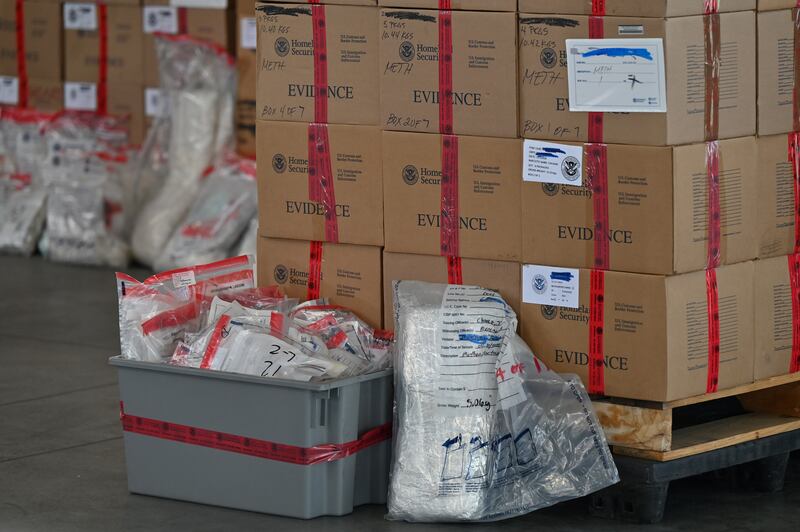 "Evidence" boxes and bags